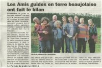 Les Amis Guides en Terre Beaujolaise ont fait le bilan