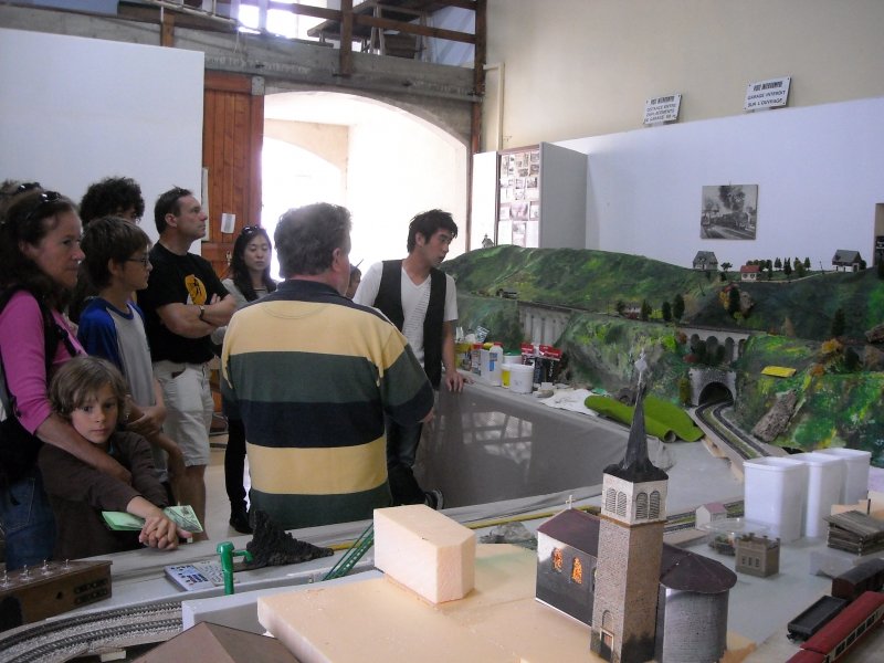 Visite du patrimoine feroviaire, maquette de la boucle