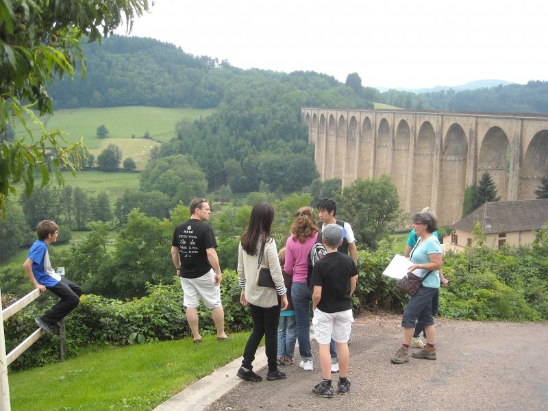 Viaduc de Mussy-sous-Dun, visite du patrimoine feroviare avec un guide de pays